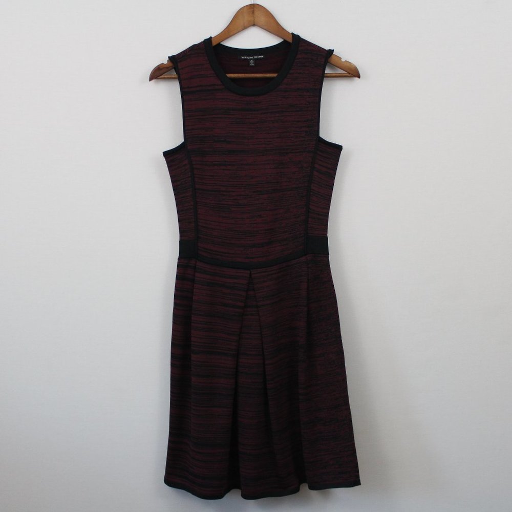💥⬇️$30 W118 Walter Baker Burgundy/Black Aline Dress
